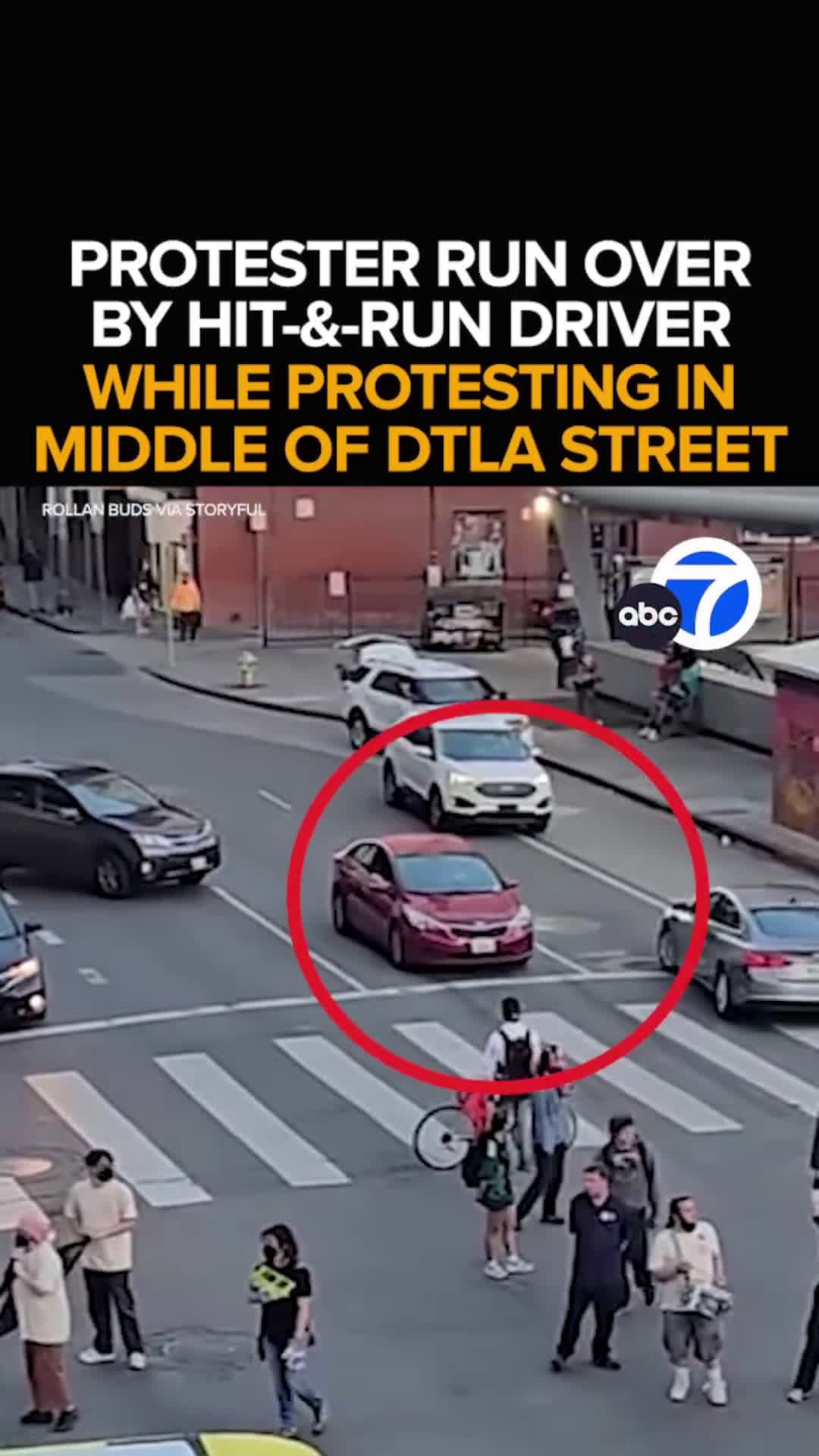 cover for Car runs over protester in recent protest #AntiDeportationProtest