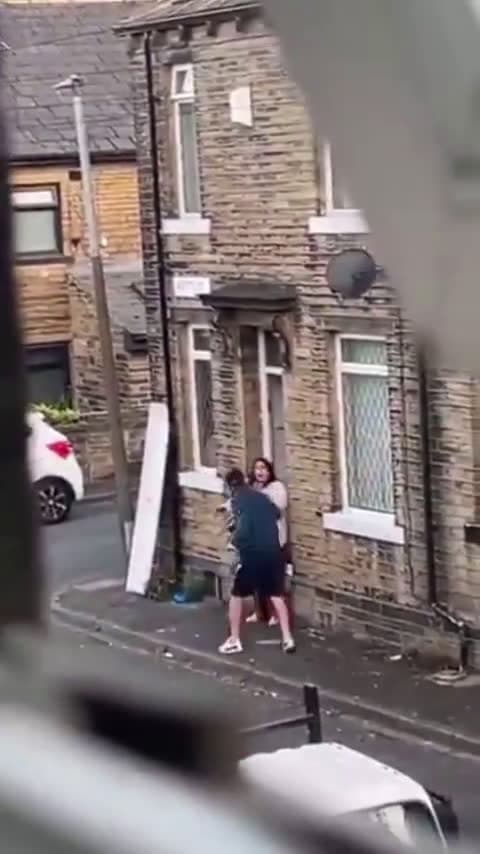 cover for #CaughtOnCamera Man gets sparked out by woman who he was getting loud to