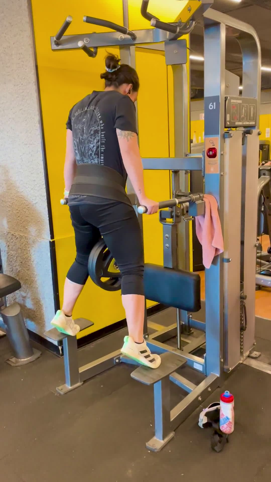 cover for Crushed 45 lb weighted dips! 💪 #WeightedDips #StrengthGoals #FitnessJourney