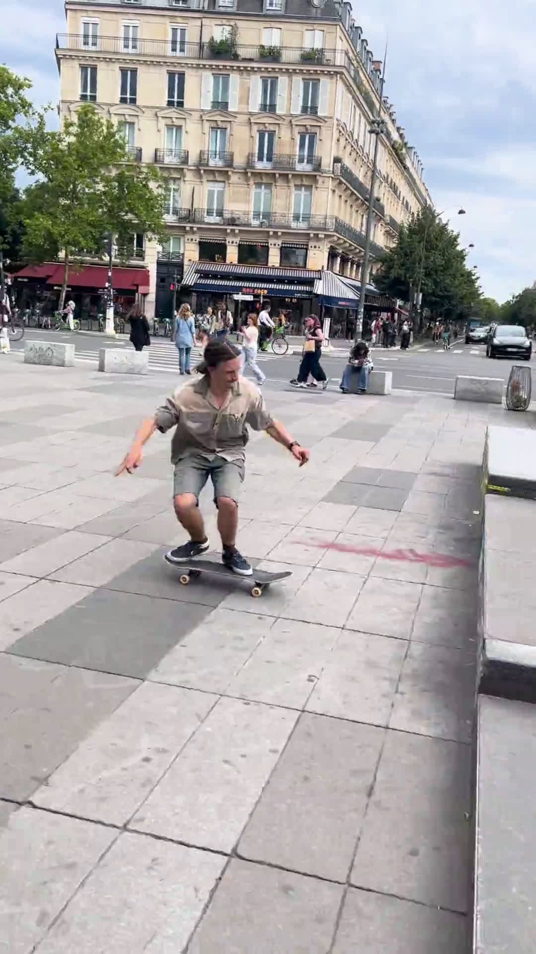 cover for Epic kickflip manual in Paris 🛹 #Skateboarding #Paris #Kickflip #Manual #StreetSkate
