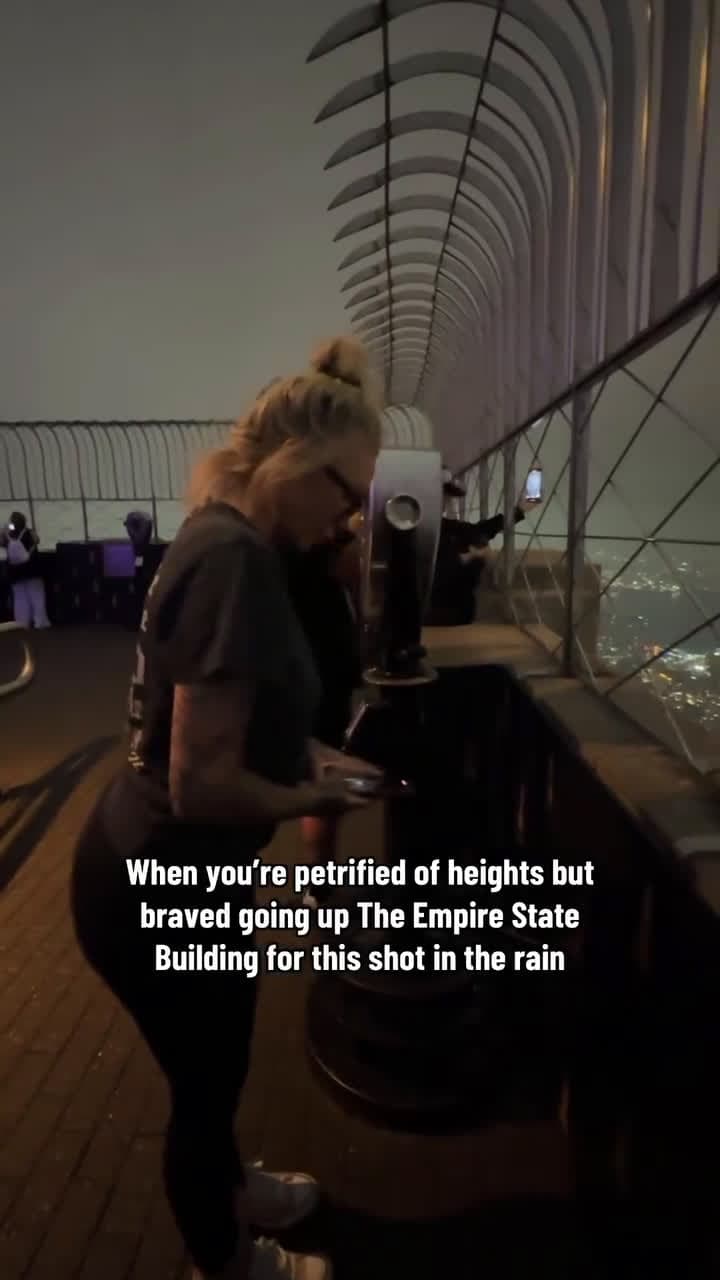 cover for When you're petrified of heights but braved going up The Empire State Building for this shot in the rain#UnpopularOpinion #CaughtOnCamera