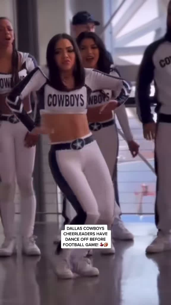 cover for Dallas Cowboys Cheerleaders Face Off in Epic Dance Battle! 💃🏽🏈 #Cowboys #Cheerleaders #DanceBattle