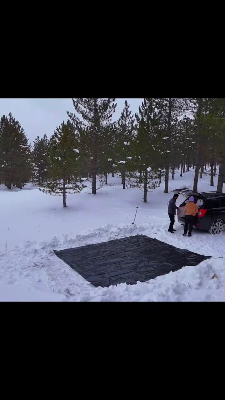 cover for ORMANIN ORTASINDA -6 DERECEDE KAMP! KARIN ALTINDA BİR GECE#rain #survival #bushcraft #outdoor #snow