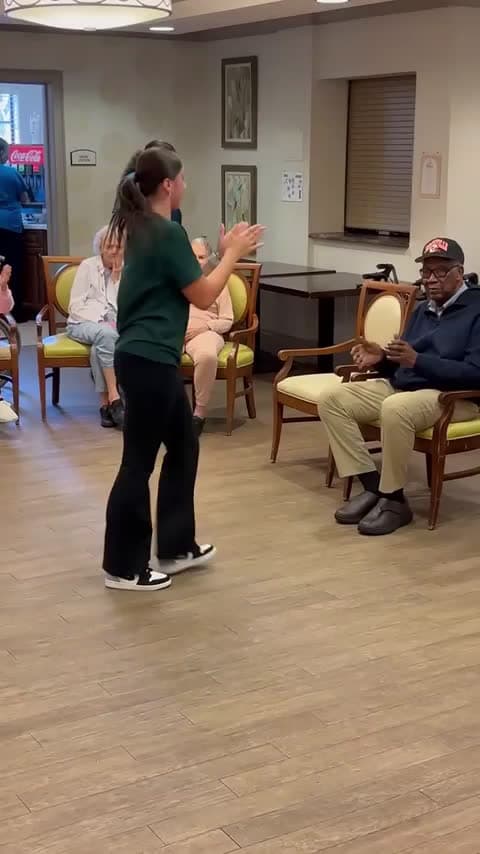 cover for Epic nursing home dance party brings smiles and moves! 🕺💃 #DanceParty #SeniorFun #GoodVibes