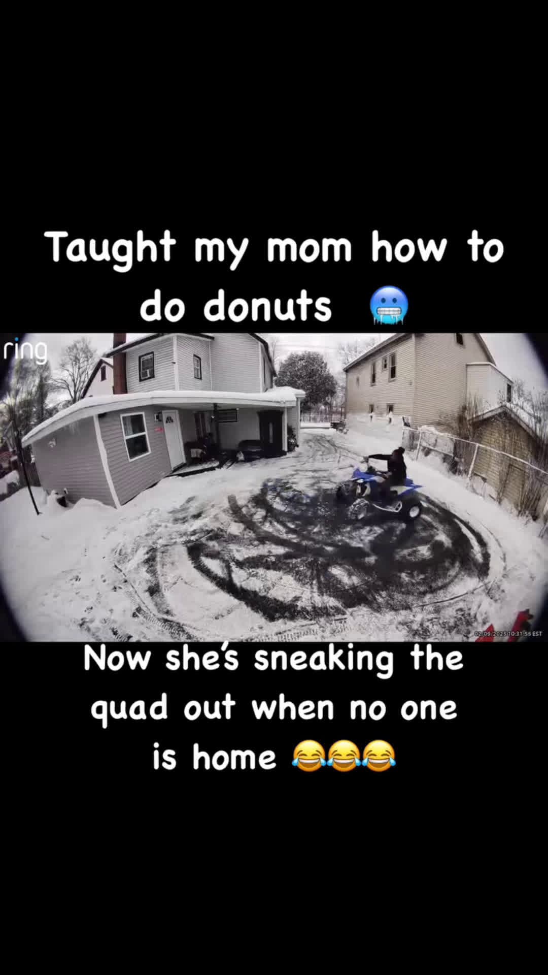 cover for Thank God for ring camera 📸 🤣😆 #momlife  #viral  #car  #bikelife #FirstVideoChallenge