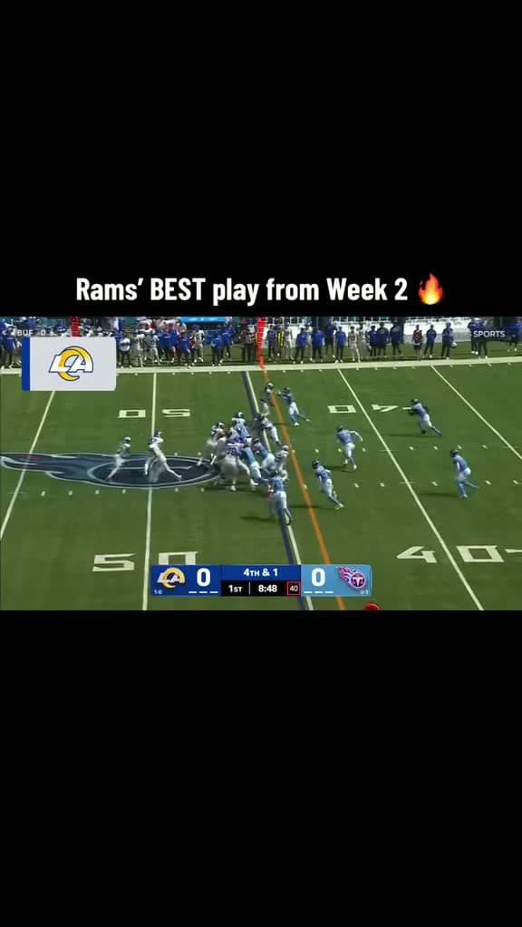 cover for Watch the Rams’ Week 2 highlight—flawless execution and unstoppable energy! 💥 #RamsHouse #NFLWeek2 #NFLHighlights