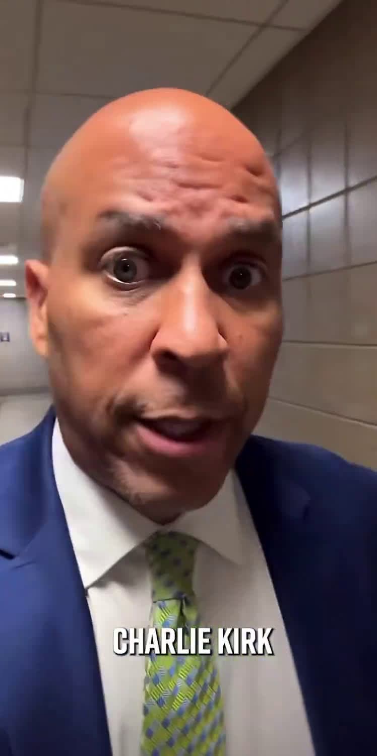 cover for Sen. Cory Booker Claims Charlie Kirk’s Assassination “Isn’t Partisan” — Reality: Political Violence Comes Almost Entirely from the Radical Left