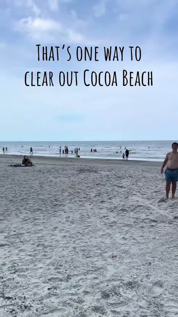 cover for Caught in a wild Florida storm at Cocoa Beach! 🌩️ #FloridaStorm #CocoaBeach #BeachDay