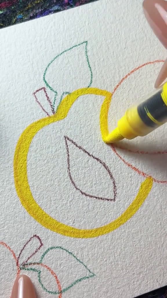 cover for Apricots colors coloring amsr amsrsounds satisfy satisfyingvideo fyp acrylicpaint 14123 #ilovescoopz