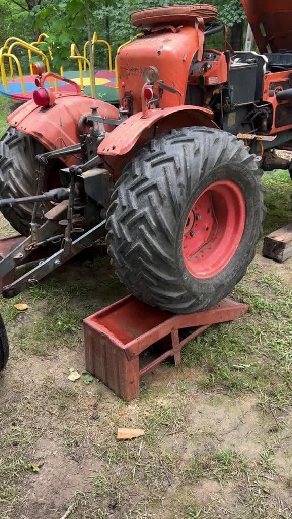 cover for Concrete Piers Made Easy with Kubota Tractor