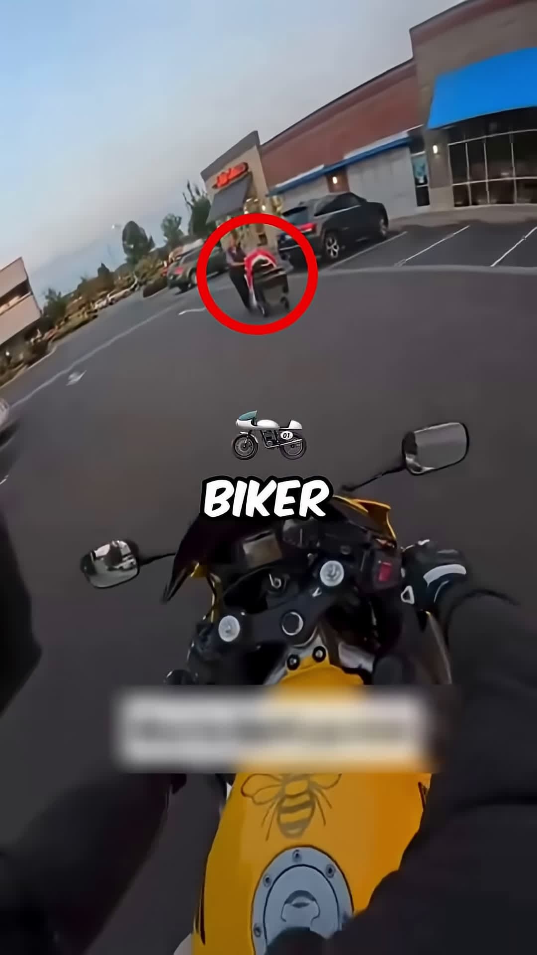 cover for Biker Faces Crazy Woman Credit thebumblebike
