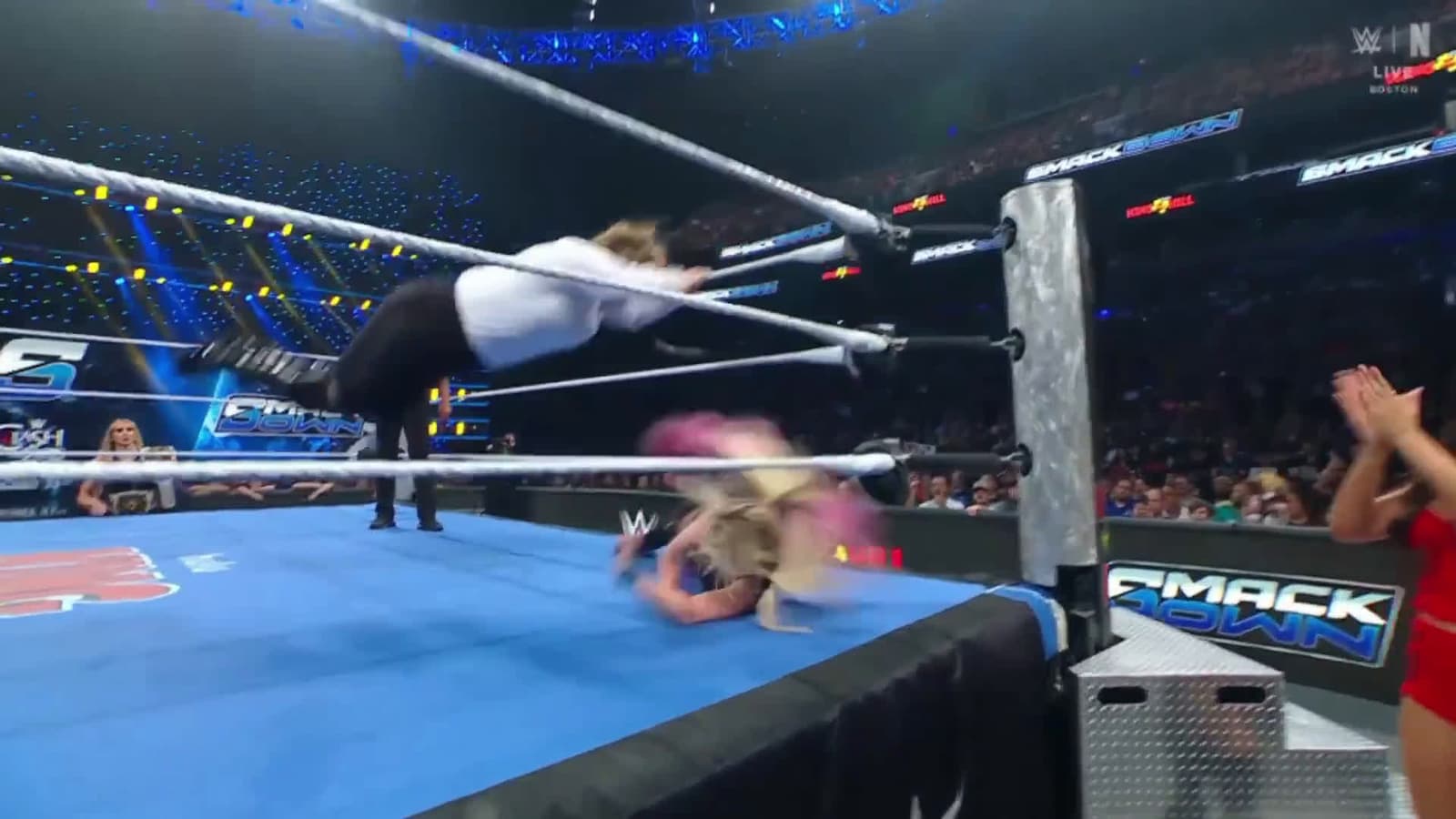 cover for Unbelievable finish in Alexa Bliss vs. Piper Niven — plus post‑match chaos you can't miss 🔥🤯 #WWE #SmackDown #AlexaBliss #PiperNiven