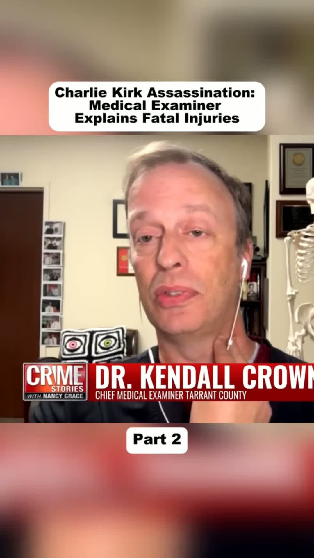 cover for Charlie Kirk Assassination Medical Examiner Explains fatal#scoopz #fyp