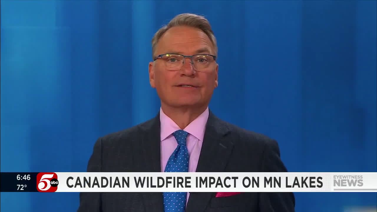 cover for Canadian wildfire impact on Minnesota lakes