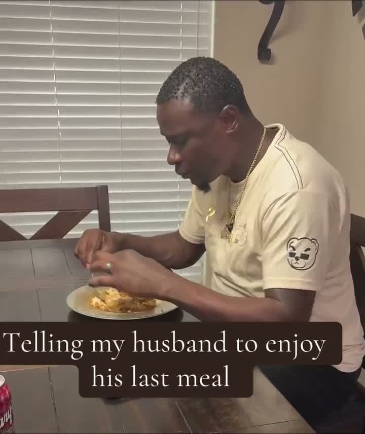 cover for Telling my husband to enjoy his last meal