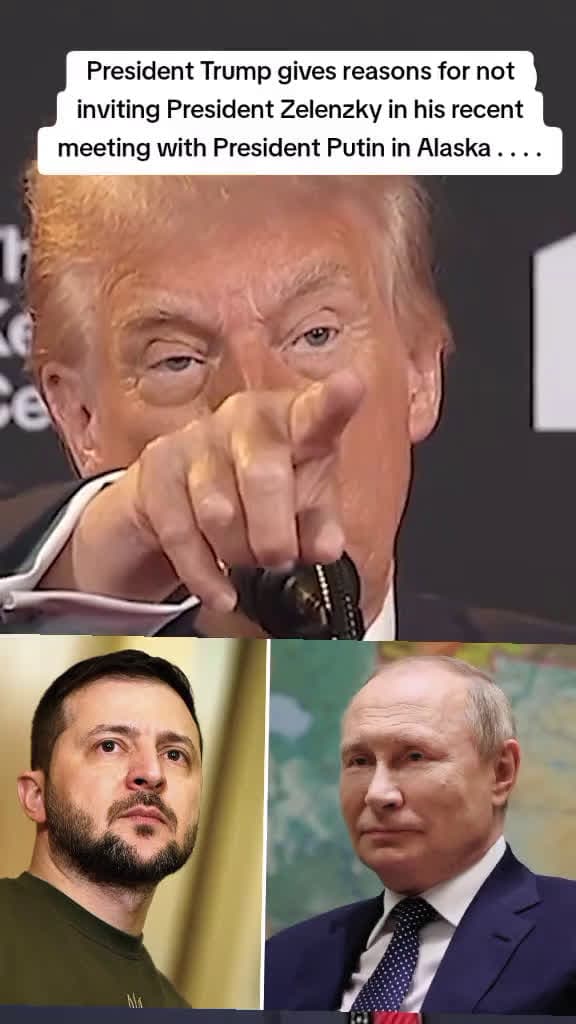 cover for Trump explains why Zelensky wasn’t invited to Putin’s Alaska meeting, and shortens the Russia-Ukraine peace deadline to 10–12 days with steep tariffs if no deal. ⚖️ #Trump #Putin #Zelensky #Ukraine #Alaska