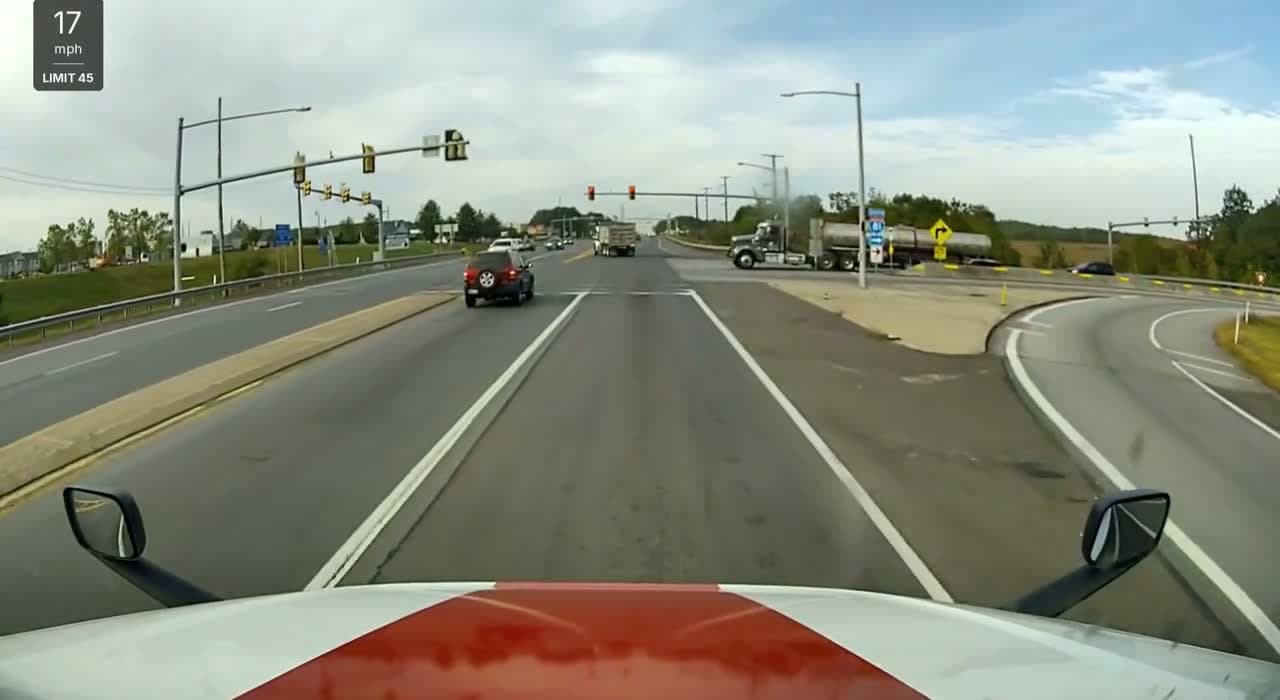 cover for Truck driver loses it over me using the correct turn lane 🚛😤 #RoadRage #DrivingFails #TurnLane #CaughtOnCam