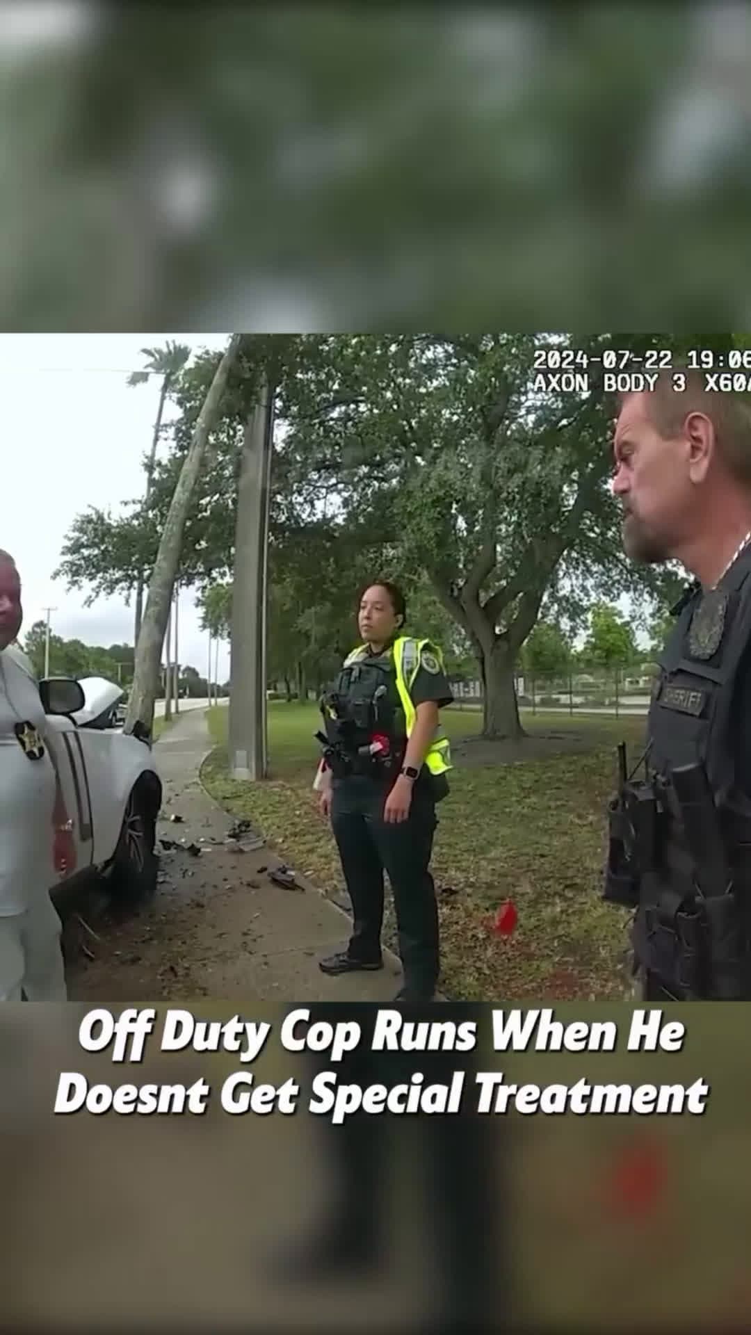 cover for Off duty Cop runs when he doesn't gets special treatment #caughtoncamera  #scoopz  #police  #cops 
