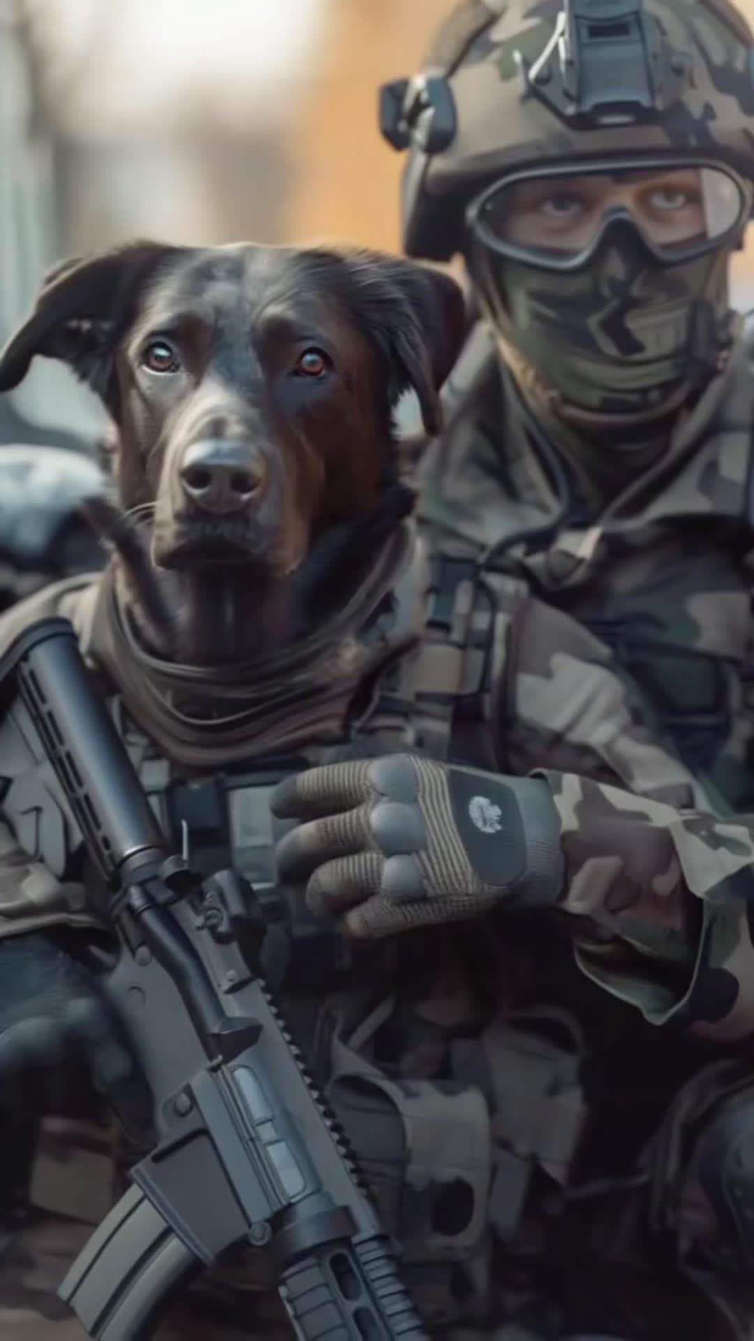 cover for AI Special Forces & Dog Joint Exercise #MilitaryWorkingDog#AICreation#SpecOpsTraining#K9Team#MilitaryPets