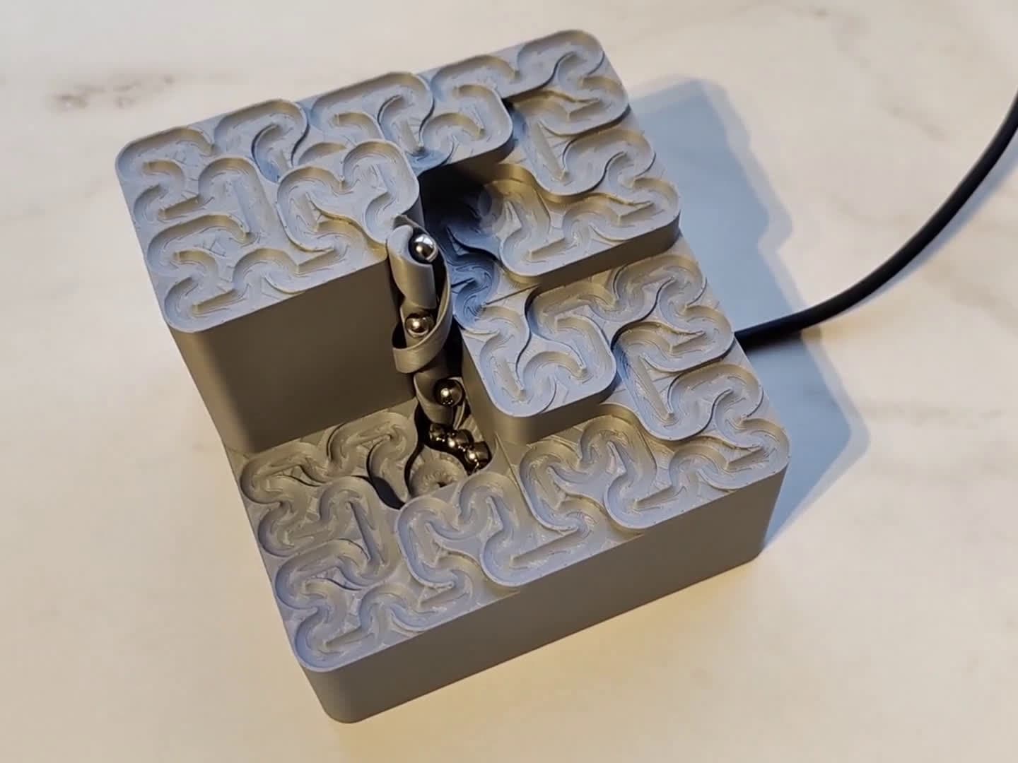 cover for Check out this awesome motorized Moore curve marble run in action! 🌀 #MarbleRun #Engineering #KineticArt