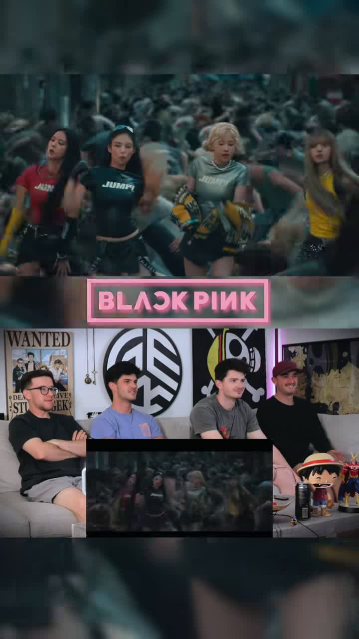 cover for Americans react to BlackPink's JUMP — pure hype and unforgettable moments! 🔥 #BlackPink #JUMP #Kpop #Reaction