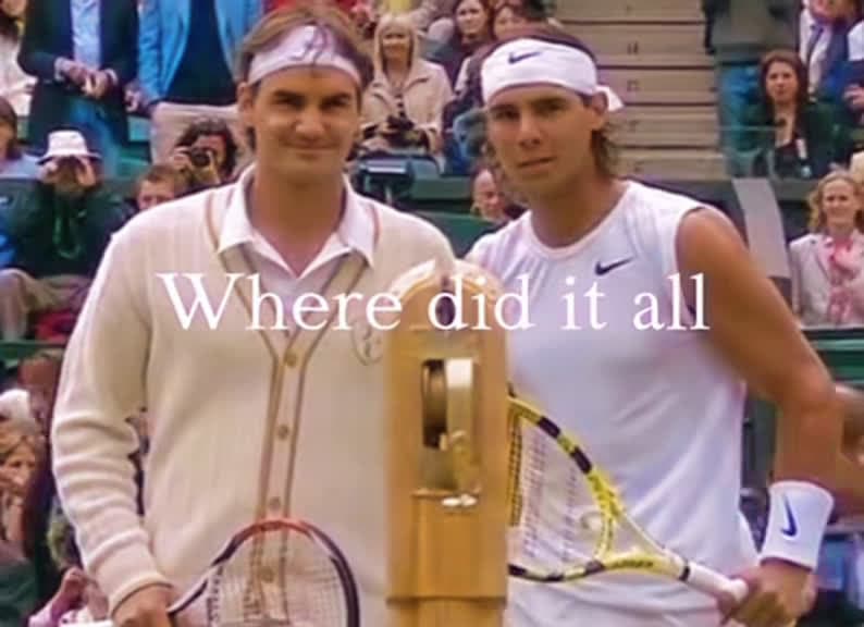 cover for Relive the epic 2008 Wimbledon final—Federer vs Nadal: the greatest match in tennis history 🏆 #Wimbledon #Fedal #Tennis #LegendaryMatch