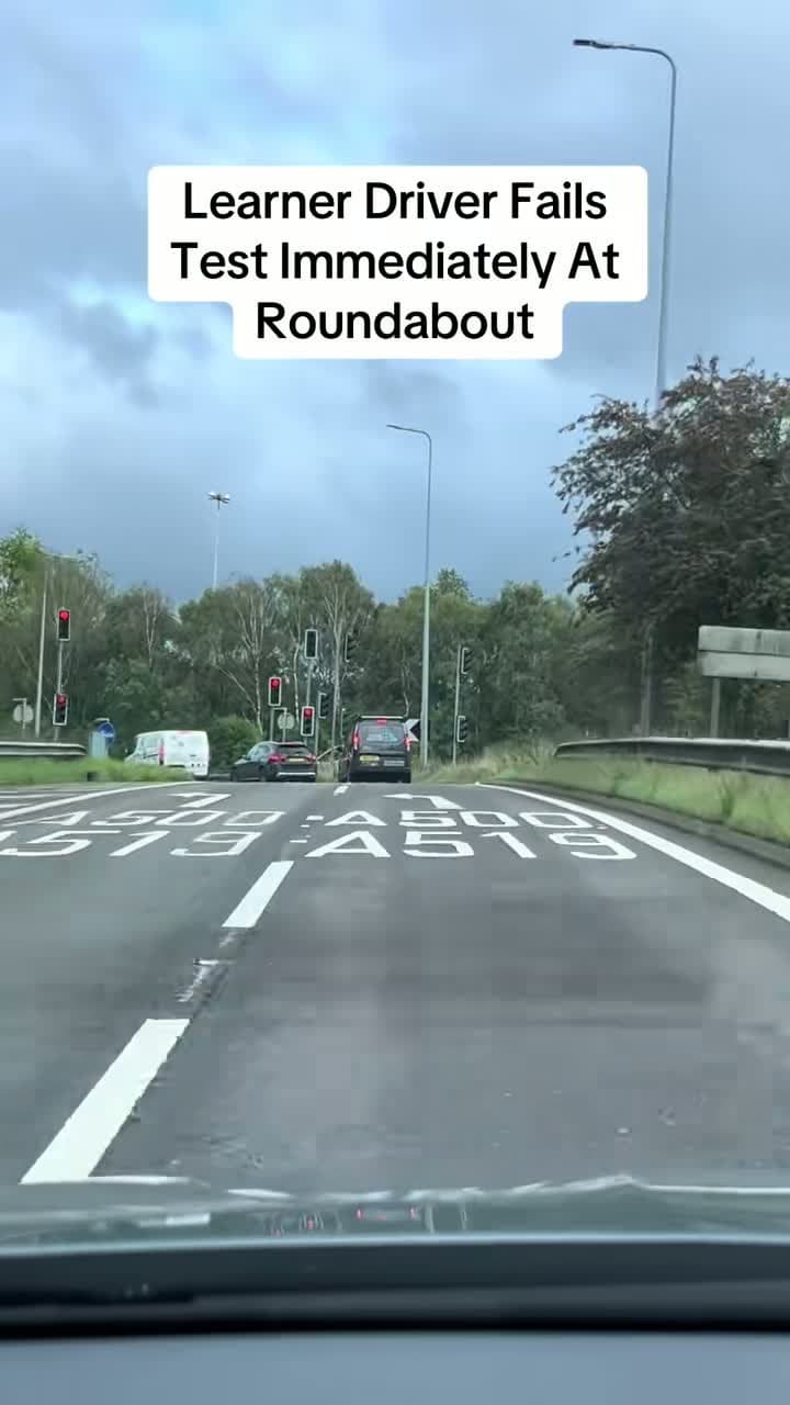 cover for When nerves take over behind the wheel... things go downhill fast! 😬🚗 #DrivingFails #Dashcam #CarChaos
