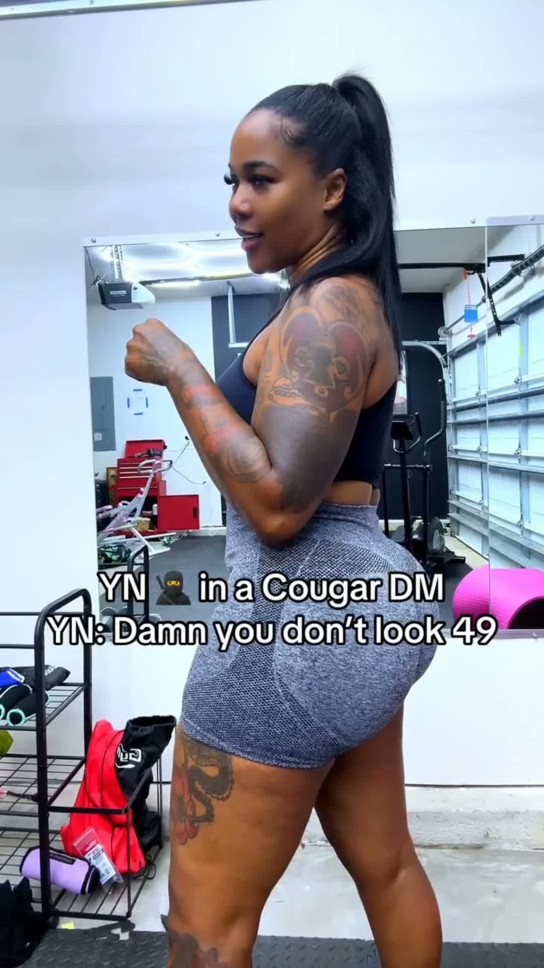 cover for YES I'm 49 🤭🤣 #HowDoILook #fyp #foryoupage #crazy #world #foryourpage #explore #fight #funny #fightcam #viral #hood #explorepage #ko
