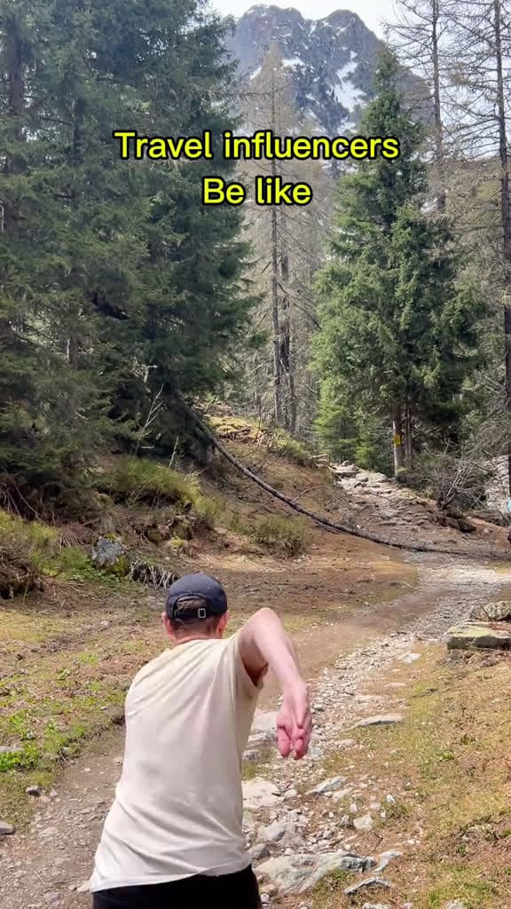 cover for #FirstVideoChallenge travel influencers be like