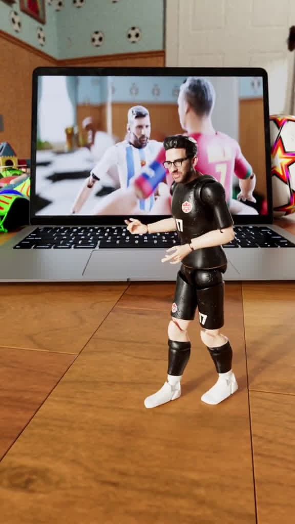 cover for A look behind the scenes of BR Football s Time To Play animation.  worldcup messi 19461 #shortvideos