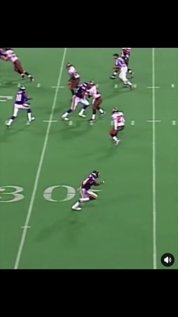 cover for Randy Moss put the league on notice in his rookie debut- 4 receptions- 95 receiving yards- 2 TDs