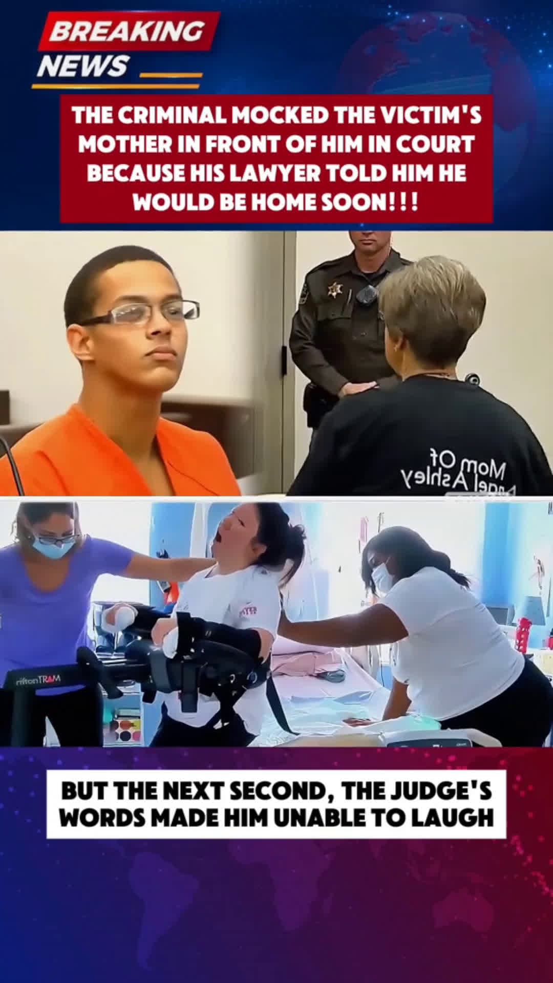 cover for The criminal mockend the victim's mother in front of him in court  because his lawyer told him he would be home soon !!!  #truecrime #truecrimestories #truestory #scoopz #viral #fyp #police #policeofficer 