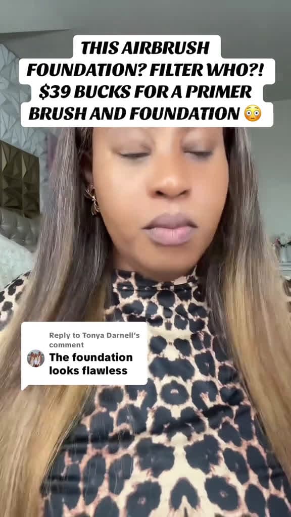 cover for Replying to @Tonya Darnell #AirbrushFoundation #MakeupTok #FlawlessSkin #TikTokMadeMeTryIt #BeautyHack  created by Nina Beauty Influencer with Nina Beauty Influencer’s original sound