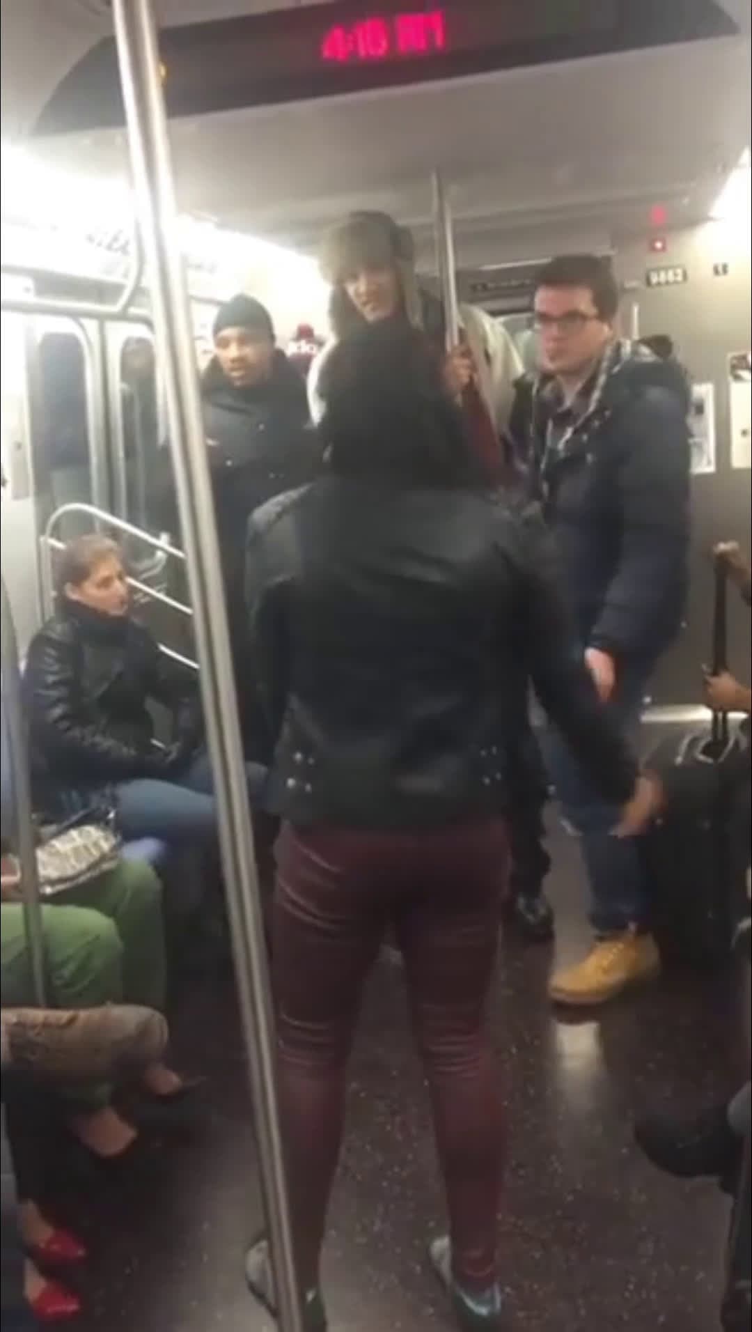 cover for Slap and fight on NY train.
