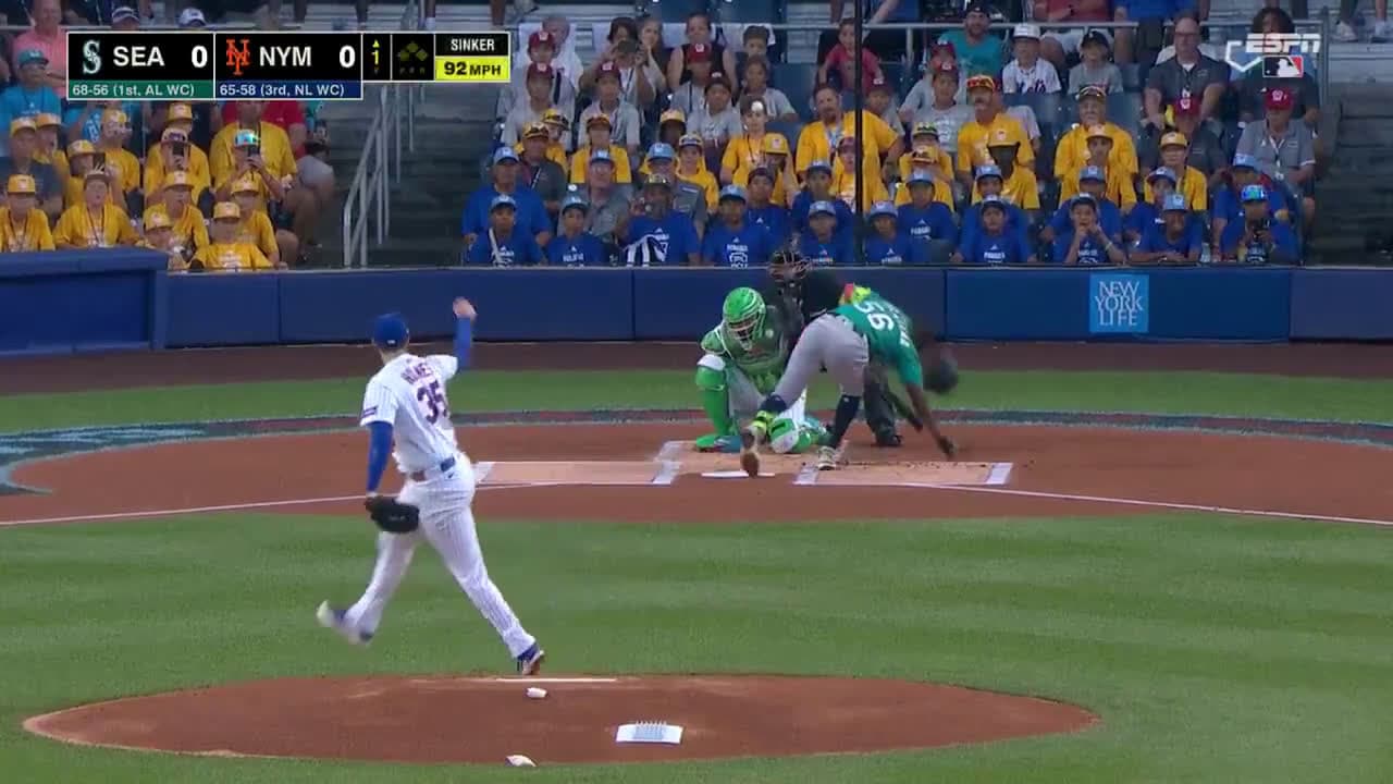 cover for Randy Arozarena takes a hit to the head on the first pitch of the Little League Classic ⚾️🤕 #RandyArozarena #MLB #Baseball #LittleLeagueClassic #FirstPitch
