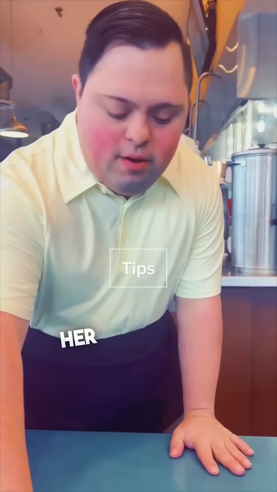 cover for Mom visits her son with Down syndrome at his first job