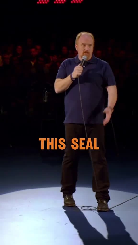 cover for Oh My God The full special is available now on LouisCkcom #comedy #louisck #seals #aquarium #fyp