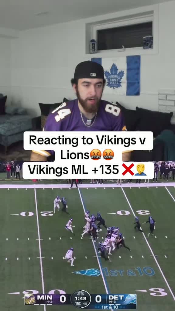 cover for What a brutal giveaway! 😡🤦‍♂️ #NFL #Lions #Vikings #SportsBetting