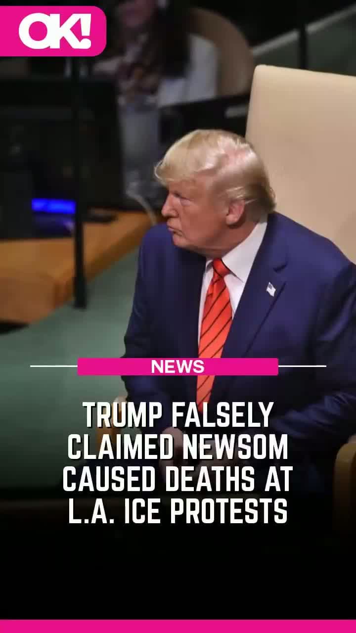 cover for Donald Trump claimed he called Gavin Newsom 'a day ago' regarding ongoing ICE protests in Los Angeles on Tuesday — but the governor proved that was a lie. Link in bio for details! (📸: MEGA)