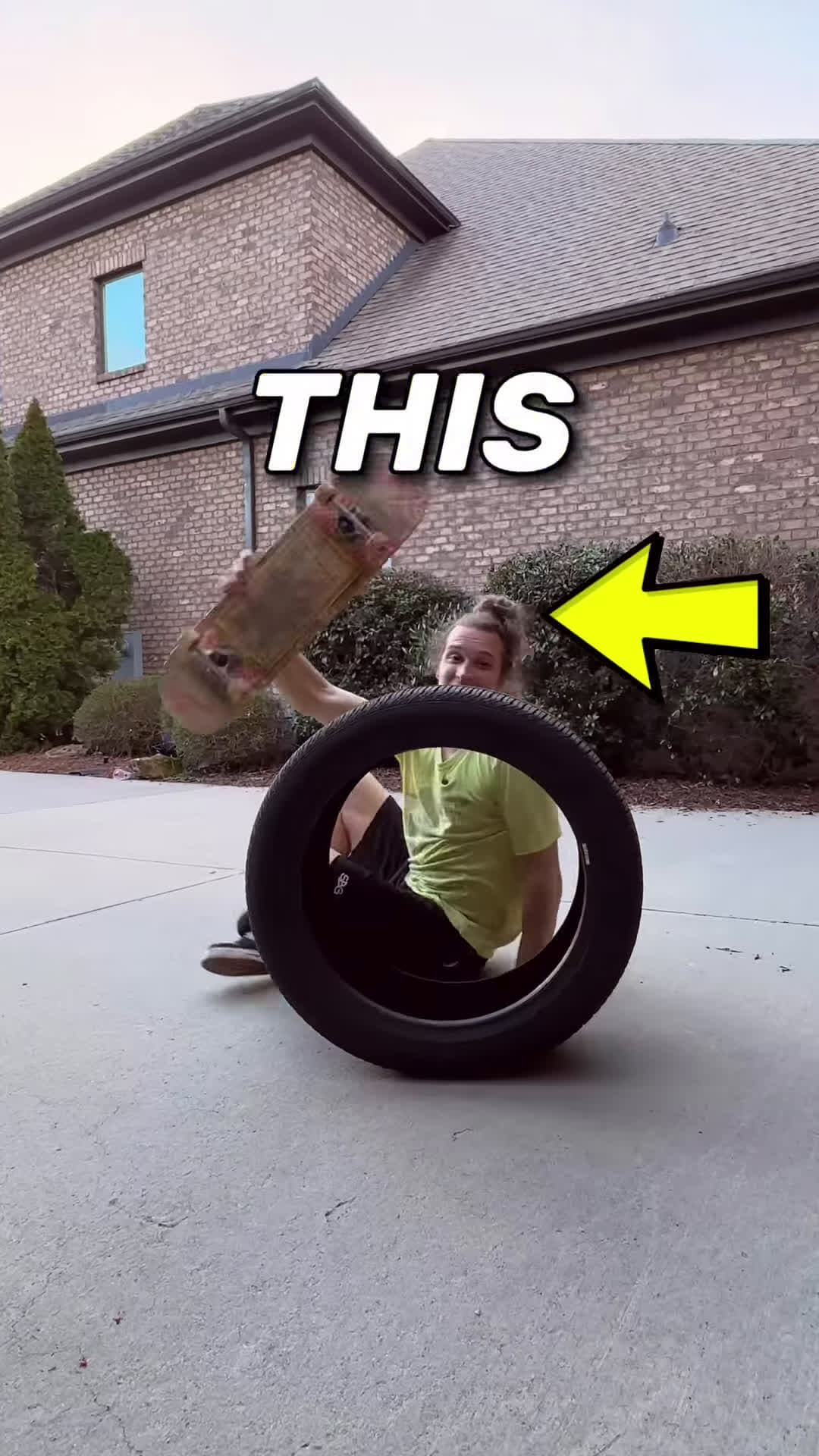 cover for SKATEBOARD VS TIRE CHALLENGE