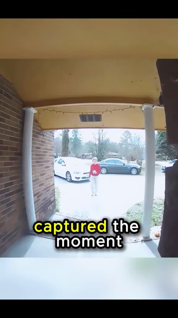 cover for Doorbell cam captures a touching moment as an elderly woman asks her neighbor for help 😊 #DoorbellCam #Neighbors #Heartwarming #DoorbellVideo
