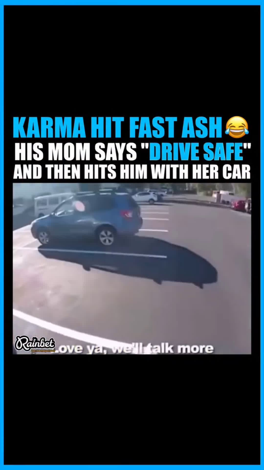 cover for mom says "drive safe" then hits him with her car #fyp  #scoopz  #foryou  #trending 