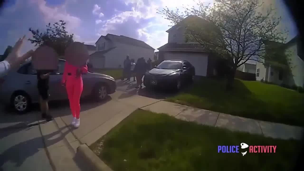 cover for Columbus, Ohio - Columbus police released body camera footage and two 911 calls in fatal shooting of16-year-old Ma'Khia Bryant that happened on Tuesday, April 20, 2021. Police say they were called to the scene around 4:30 p.m. on a report of someone attempting to stab others at a home. The bodycam footage shows that as soon as police pulled up, Bryant tackles another female to the ground and had what appeared to be a knife in her hand. This Video DOES NOT VIOLATE Scoop TOS.