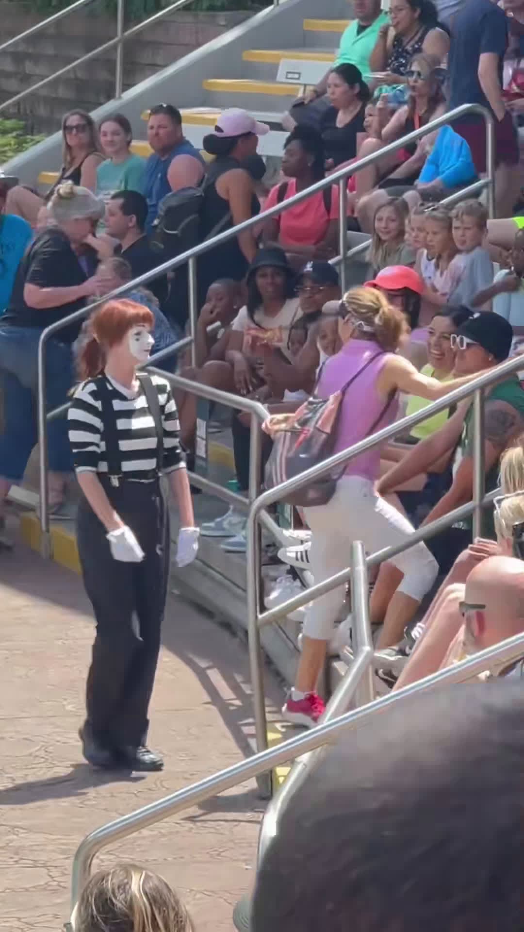 cover for #FirstVideoChallenge Got her! She wasn’t even expecting this #funny #seaworldmime #funny #tomthemime 