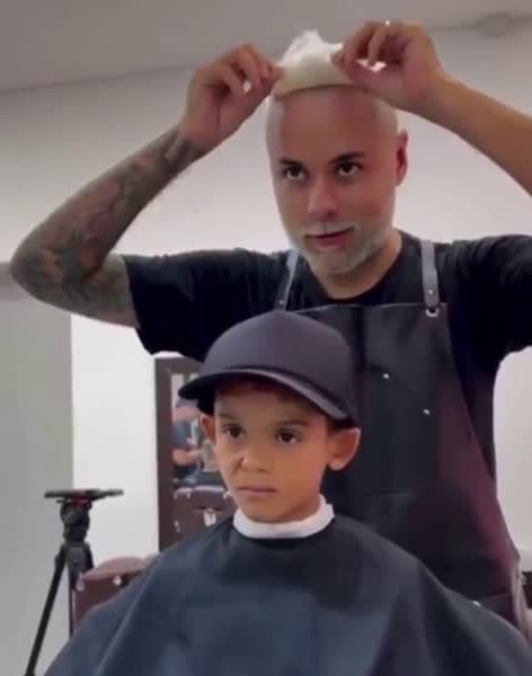 cover for Barber Francisco Oliveira crafts wigs for those facing hair loss, with a special focus on helping kids regain confidence. 💇‍♂️ #HairLoss #WigsForKids #BarberLove #Inspiration