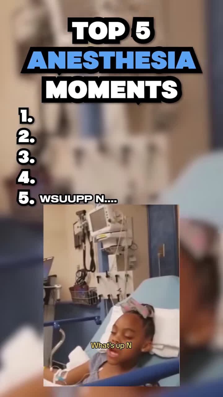 cover for #CaughtOnCamera Top 5 anesthesia moments #top #top10 #top5 #ranking #funny 