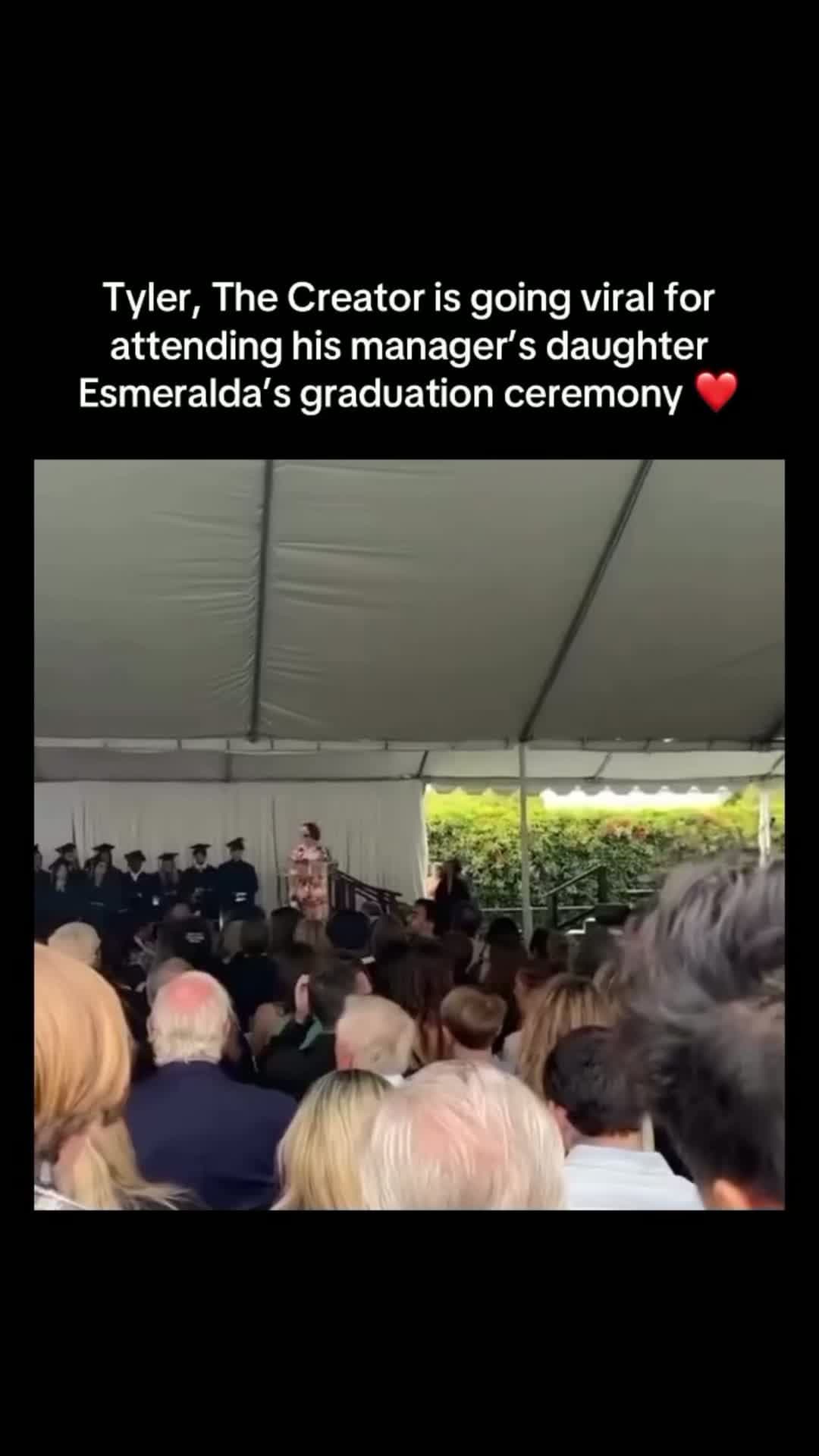 cover for Tyler the creator attends his managers daughter graduation ceremony❤️ 