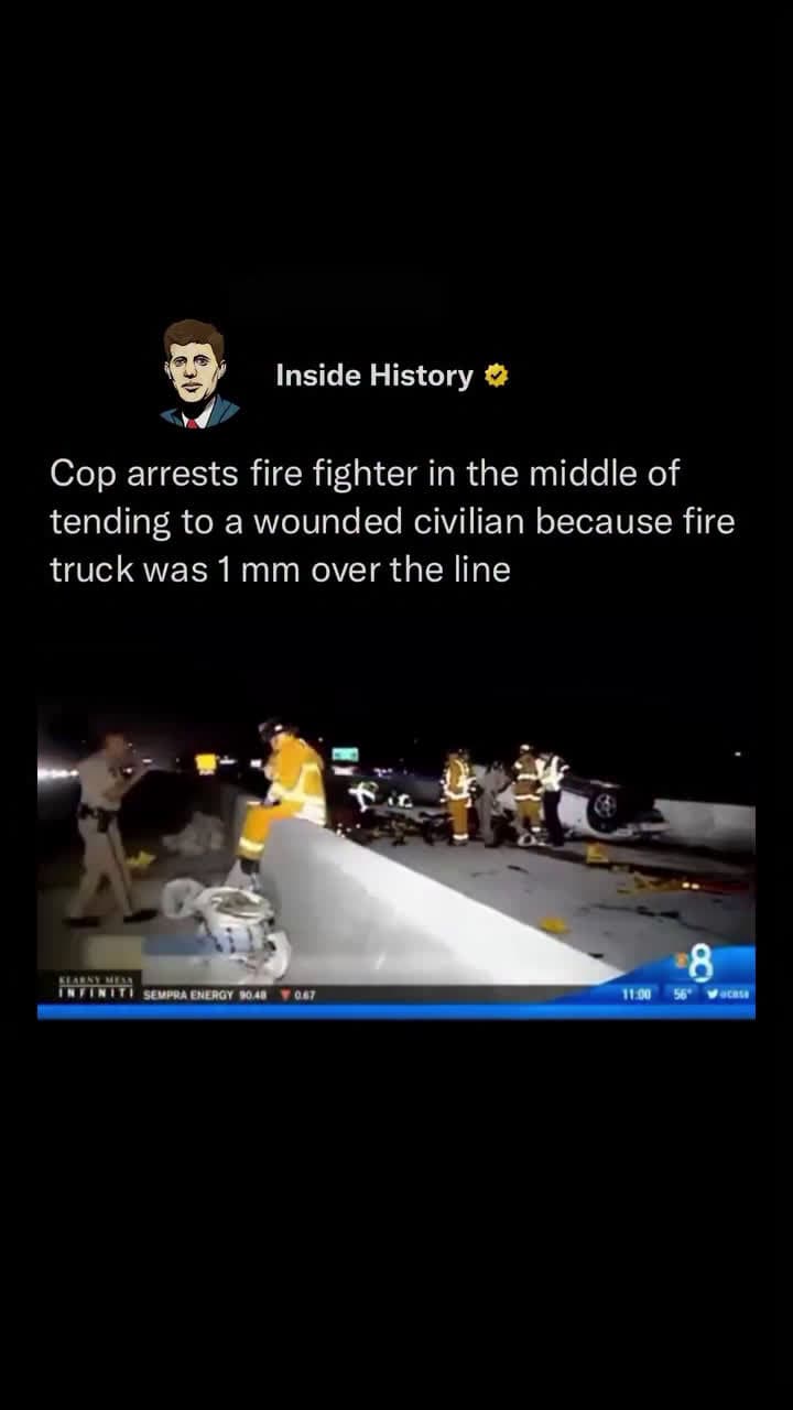cover for In 2014, a California Highway Patrol officer handcuffed Chula Vista firefighter Jacob Gregoire while he was assisting a crash victim on I-805! The officer demanded the fire truck be moved, despite it being positioned to protect...
