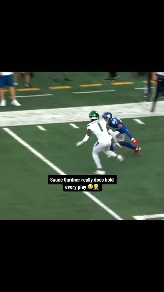cover for Unbelievable holding call! Watch this! 😲 #Jets #NFL #SauceGardner
