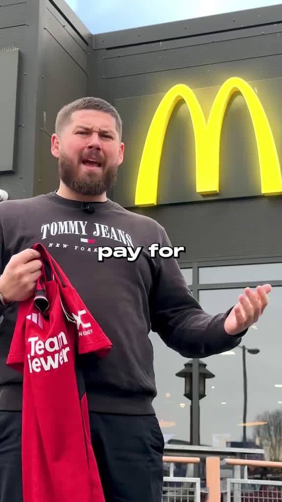 cover for Can You Pay For Fast Food Using Football Shirts  football Soccer food 62518 #us